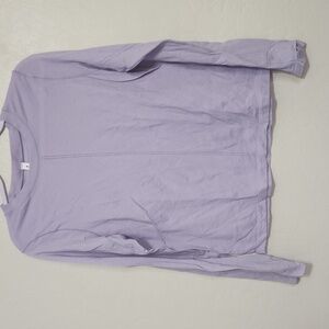 Athleta Light Purple Long Sleeve Top